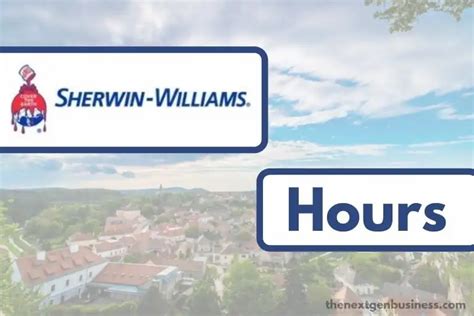 shermin williams hours|sherwin williams hours today.